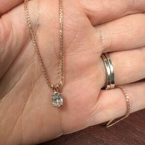 Diamond Necklace - Rose Gold Adjustable